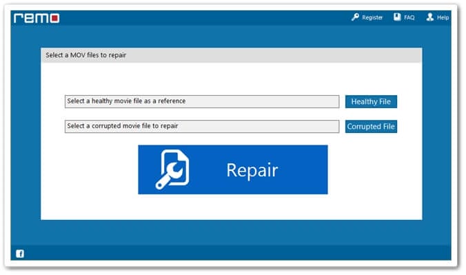 remo repair mov choose reference file