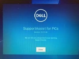 Read more about the article Sửa lỗi supportassist “Your system seems to be haveing trouble starting. Dell supportassist is scanning your hardware for a possible cause” laptop Dell